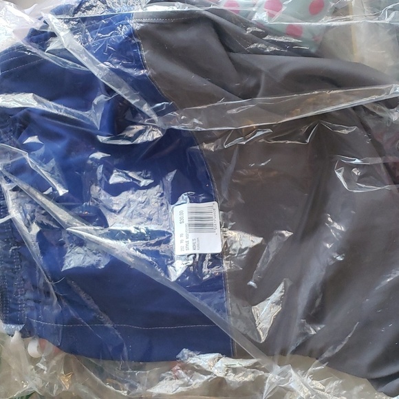 Sonoma Goods For Life® 7" Full Elastic-Waistband Swim Trunks in Blue/Gray XXL - Picture 2 of 5